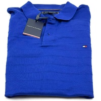 Tommy Hilfiger Jacquard Striped Polo Shirt Regular Fit Men's Size M Classic Casual Designer Top