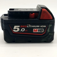 Milwaukee M18 18V RedLithium-Ion 5.0Ah Extended Capacity Battery Pack M18B5