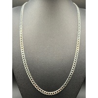 Unisex 925 Sterling Silver Curb Link Necklace