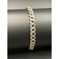 Unisex 925 Sterling Silver Curb Link Bracelet