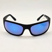 Maui Jim Peahi MJ 202-2M-SGH Matte Black Blue Hawaii Polarised Sunglasses