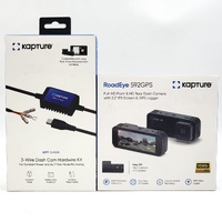 Kapture 592GPS Full HD Front & Rear Dash Cam Dual Camera Car DVR with GPS + 3 Wire Hardwire Kit