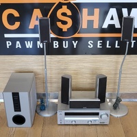KENWOOD KRF-V5200D AV Control Centre Home Theater System 5.1ch 100W Powered Subwoofer & 5 Speakers No Remote