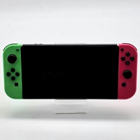 Nintendo Switch Neon Green Pink Handheld Gaming Console HAC-001 with Accessories