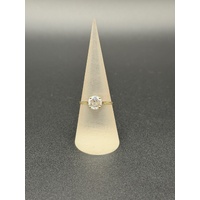 Ladies 9ct Yellow Gold Cubic Zirconia Ring