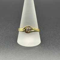 Ladies 18ct Yellow Gold Diamond Bridal Ring Set