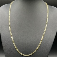 Unisex 18ct Yellow Gold Tight Curb Link Necklace