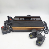 Atari 2600 Woody 4-Switch Console CX2600 PA With 2 Joysticks & Paddle Controllers