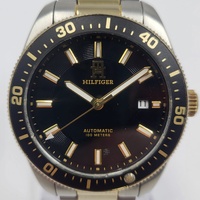 Tommy Hilfiger TH85 Automatic Men's Watch Two-Tone Stainless Steel Analog Luxury Wristwatch