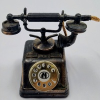 Vintage Rotary Telephone Metal Pencil Sharpener Antique Desk Collectible Office Decor