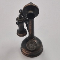 Antique Metal Candlestick Telephone Pencil Sharpener Vintage Retro Desk Collectible