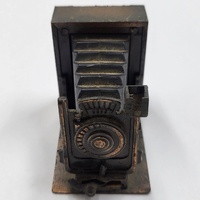 Antique Metal Pencil Sharpener Bellows Camera Vintage Style Desktop Collectible