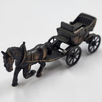 Antique Style Metal Pencil Sharpener Horse Drawn Carriage Vintage Desk Collectible