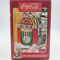 Gibson Coca Cola Jukebox Salt & Pepper Shaker Set Retro Diner Collectible