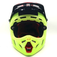 Fox Racing Neon V4 Motocross Riding Helmet with Spare Visor