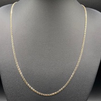 Unisex 9ct Yellow Gold Anchor Link Necklace
