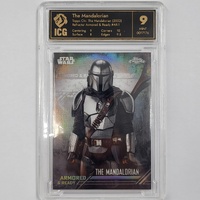 Topps Chrome The Mandalorian 2022 Armored & Ready #AR-1 Refractor ICG Mint 9 Star Wars Card