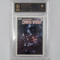 TOPPS Star Wars 2023 Comic Covers Art CC-8 Darth Vader #5 Graded Mint 9 Trading Card