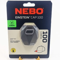 NEBO Einstein Cap 100 Rechargeable LED Headlamp Clip On Hat Light 100 Lm