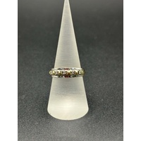 Ladies 9ct Yellow Gold Diamond Band Ring
