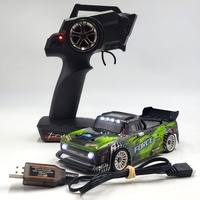 1/28 RC Drift Racing Car Green Black Remote USB Charger 