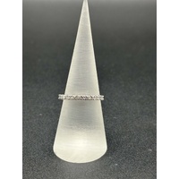 Ladies White Platinum Diamond Band Ring
