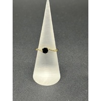 Ladies 18ct Yellow gold Blue Sapphire Ring