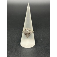 Ladies 9ct Yellow Gold Diamond Cluster Ring