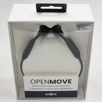 SHOKZ OpenMove Wireless Bone Conduction Headphones Grey Bluetooth Open-Ear IP55 USB-C