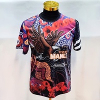 Manly Tribute ANZAC Lest We Forget Multicoloured Supporter Rugby Shirt