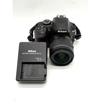 Nikon D3400 DSLR with 18-55mm VR Lens and Charger Shutter Count 9602