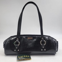 Ralph Lauren Small Satchel Croc Embossed Ladies Handbag Top Handle Shoulder