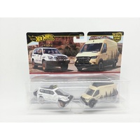 Hot Wheels Premium Toyota Land Cruiser Prado Mercedes Sprinter Tourer