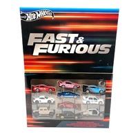 Hot Wheels HVX27 Fast and Furious Mini 10 Car Box Set Diecast Mattel