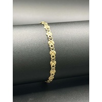 Ladies 9ct Yellow Gold Fancy Link Bracelet
