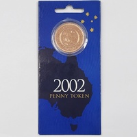 Royal Australian Mint 2002 Penny Token Coin Collectible Medallion Souvenir