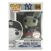 Funko Pop Vinyl Figure Babe Ruth Special Edition Black and White MLB