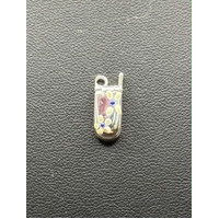 Ladies 925 Sterling Silver Flip Cell Phone Charm 
