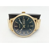 Nixon Sentry Solar Stainless Steel All Gold Black A1346-510-00 Mens Watch