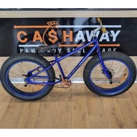 Mammoth Hyper Fat Bike 26in Blue BMX Style Single Speed Disc Brake Pegs