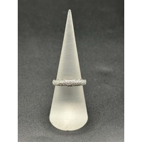 Ladies 18ct White Gold Diamond Cluster Dome Ring