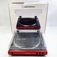 Audio-Technica AT-LP60X Fully Automatic Belt-Drive Stereo Turntable Red 