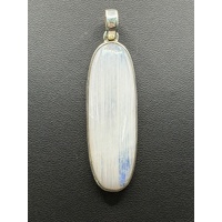 Ladies 925 Sterling Silver Oval Moonstone Pendant