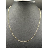 Unisex 9ct Yellow Gold Figaro Link Necklace