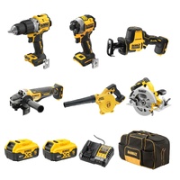 DeWALT 18V 6 Tool Combo Kit DCZ601P2B with Bonus Rotary Hammer Drill