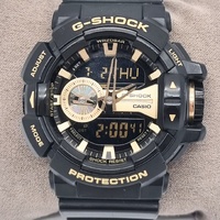 Casio G-Shock GA-400GB Series Analog Digital Mens Watch Black Gold