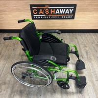 CareQuip Concorde Deluxe Wheelchair Lightweight Foldable Manual Green