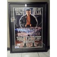 Kostya Tszyu Jesse James Leija Signed Photo Frame Thunder Down Under Boxing COA