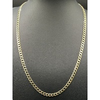 Unisex 9ct Yellow Gold Curb Link Necklace