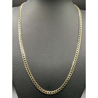 Unisex 9ct Yellow Gold Curb Link Necklace